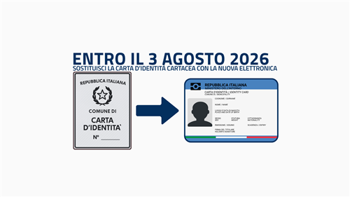 Avviso scadenza carta d'identità cartacea