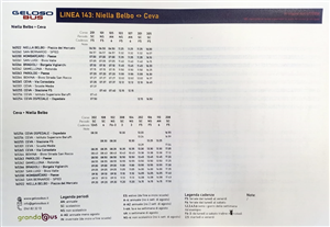 Orari Linea Geloso Bus Niella Belbo-Paroldo